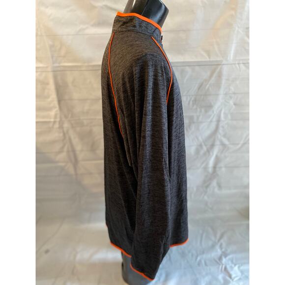 Oklahoma State Cowboys Pullover Men’s XXL Colosseum 1/4 Zip Mock Neck Dry-Fit # - Picture 5 of 7